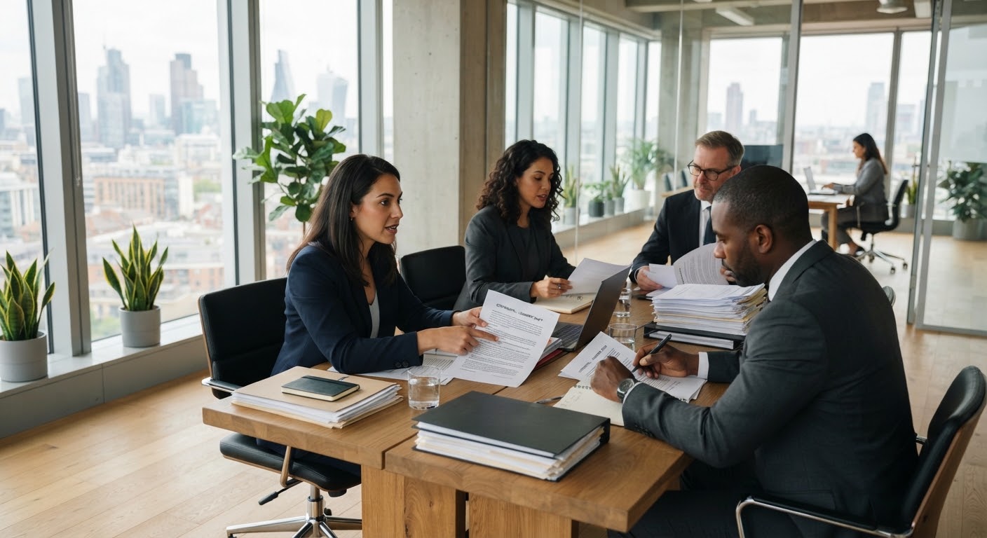 LegalOne lawyers reviewing documents